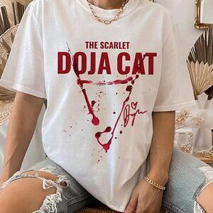 The Scarlet Tour T-Shirt | Doja Inspired Attention Graphic Pop Rap Tee 90
